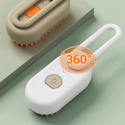 Pet Steam Brush Grooming & Massage